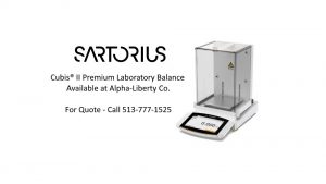 Sartorius Cubis II - Alpha-Liberty Co.